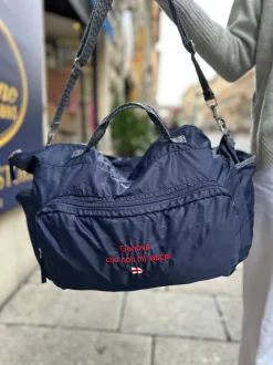 BENSIMON 2 DAYS BAG COLOR LINE RICAMATE CON MONOGRAM