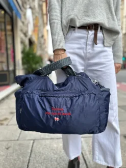 BENSIMON 2 DAYS BAG COLOR LINE RICAMATE CON MONOGRAM