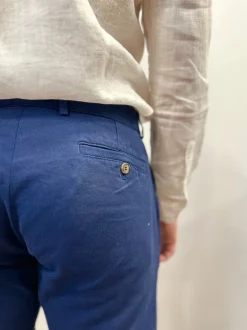 BERMUDA "ROMMEL" COTONE ECOLOGICO BLU