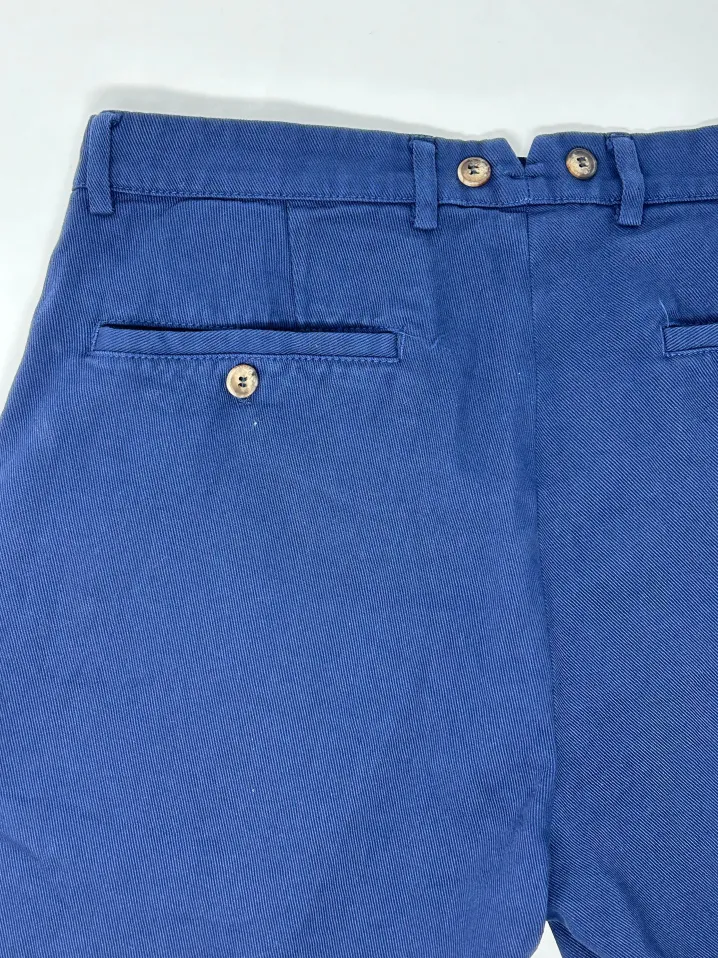 BERMUDA "ROMMEL" COTONE ECOLOGICO BLU
