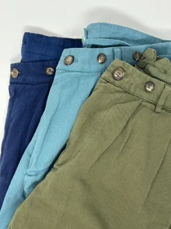 BERMUDA "ROMMEL" COTONE ECOLOGICO BLU