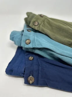 BERMUDA "ROMMEL" COTONE ECOLOGICO BLU