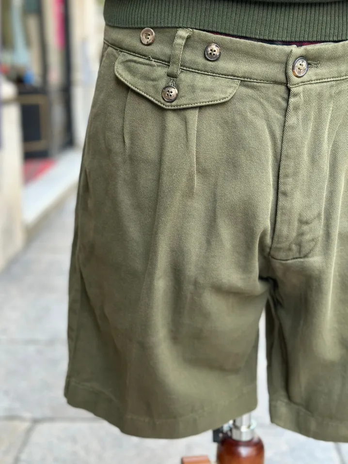 BERMUDA "ROMMEL" COTONE ECOLOGICO BLU