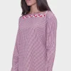 BLUSA LINDA VICHY SCOLLO QUADRATO CON SERPENTINA