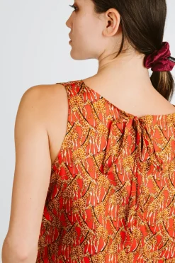 BLUSA TILDE PURA SETA GIRAFFE