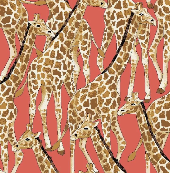 BLUSA TILDE PURA SETA GIRAFFE