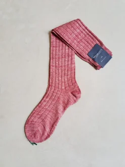 BRESCIANI CALZE LINO A COSTE CORALLO
