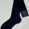 BRESCIANI CALZE MICRO DISEGNO ROSSO