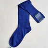 BRESCIANI CALZE QUADRETTO BLUETTE BLU