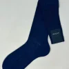 BRESCIANI CALZE ROYAL MICRO QUADRO BLU