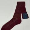 BRESCIANI CALZE VANISE' BORDEAUX/BEIGE