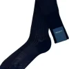 BRESCIANI CALZE VANISE' COSTE BLU/MARRONE
