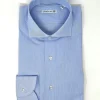 CAMICIA 1000 RIGHE AZZURRA/BIANCA