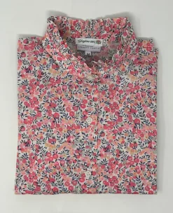 CAMICIA ALEX (OVERSIZE) COREANA MICRO ROUCHES MADE WITH LIBERTY FABRIC