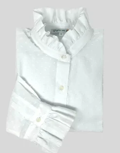CAMICIA ALEX (OVERSIZE) PLUMETIS BIANCA