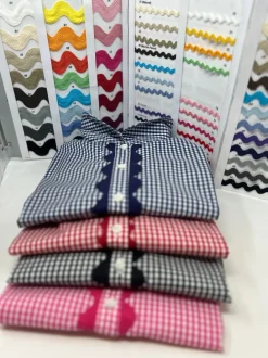 CAMICIA AURORA QUADRETTO VICKY CON SERPENTINA