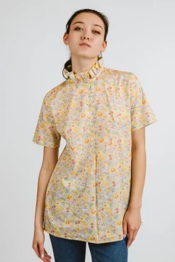 CAMICIA CHICCA MEZZA MANICA MADE WITH LIBERTY FABRICS