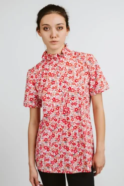 CAMICIA CHICCA MEZZA MANICA LYCRA STRETCH MADE WITH LIBERTY FABRICS