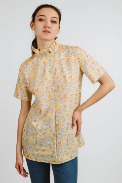 CAMICIA CHICCA MEZZA MANICA MADE WITH LIBERTY FABRICS