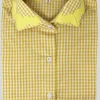 CAMICIA CHLOE VICHY SERPENTINA GIALLA