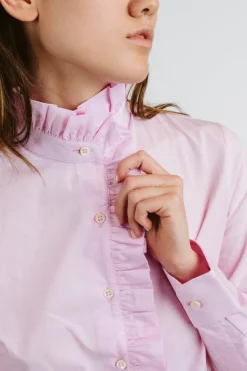 CAMICIA LULU FIL A FIL ROSA