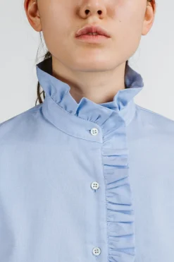 CAMICIA LULU OXFORD CELESTE
