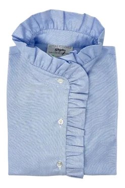 CAMICIA LULU OXFORD CELESTE
