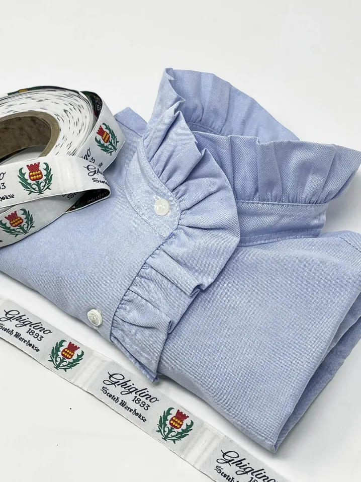 CAMICIA LULU OXFORD CELESTE