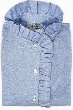 CAMICIA LULU OXFORD CELESTE
