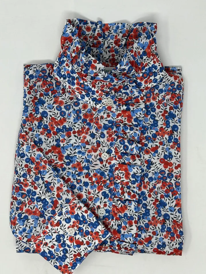 CAMICIA LULU ROUCHES MADE WITH LIBERTY FABRICS