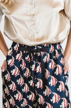 CAMICIA MERY COREANA PURA SETA CHAMPAGNE