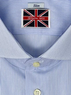 CAMICIA MILLERIGHE CELESTE