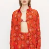 CAMICIA OVER STAMPA JACARANDA