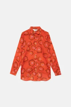 CAMICIA OVER STAMPA JACARANDA