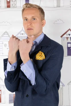 CAMICIA POLO UOMO COLLETTO FRANCESE AZZURRO