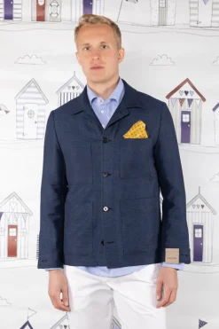 CAMICIA POLO UOMO COLLETTO FRANCESE AZZURRO
