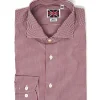 CAMICIA QUADRETTO BORDEAUX