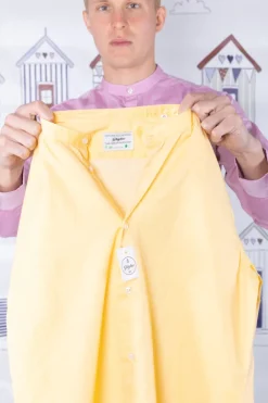 CAMICIA "SEBA" COLLO COREANA GIALLA