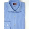 CAMICIA RIGA SOTTILE AZZURRA/BIANCA
