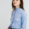 CAMICIA SISSY OXFORD AZZURRO polso classico