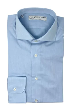 CAMICIA TWILL AZZURRO