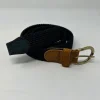 CINTURA ELASTICO G1893 BLU PUNTALE SUEDE BEIGE