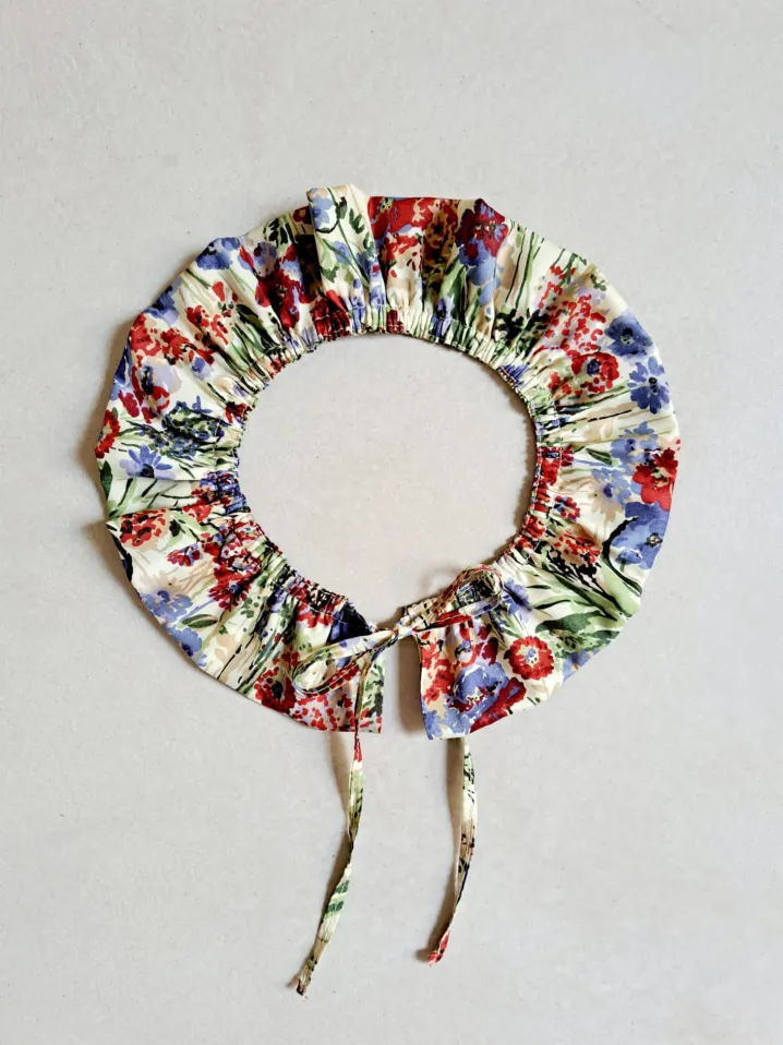 COLLETTO MAXI ROUCHES LIBERTY FABRIC