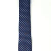 CRAVATTA BLU DISEGNO ROMBO BORDEAUX