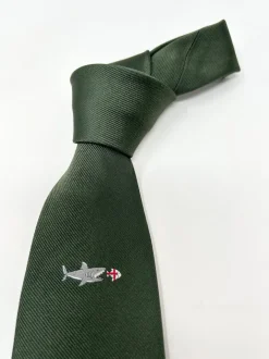 CRAVATTA GENOVA SHARK VERDE