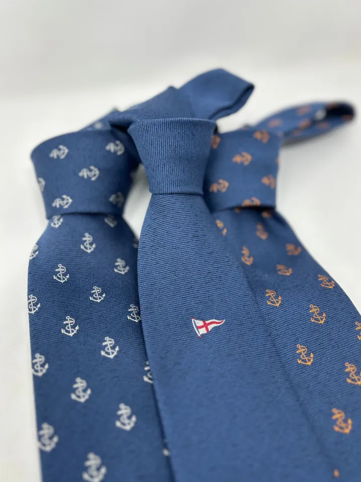 CRAVATTA JEANS BLU DE GENES ANCORE