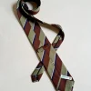 CRAVATTA REGIMENTAL CAMMELLO MORO BLU