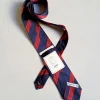 CRAVATTA REGIMENTAL ROSSO BLU
