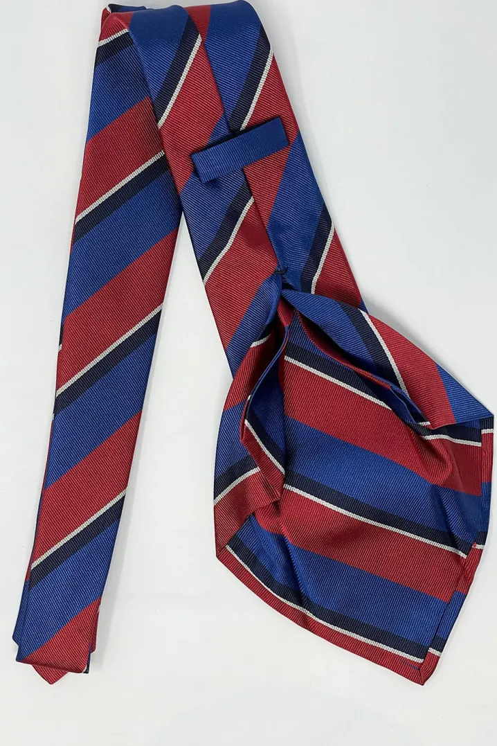CRAVATTA SETTE PIEGHE REGIMENTAL