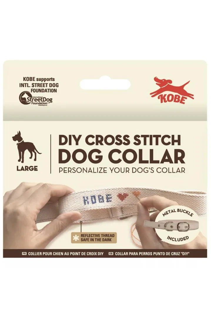 DIY CROSS STITCH DOG COLLAR